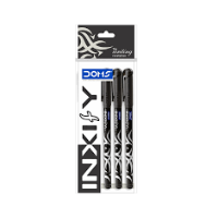 Doms Inxify Softy Ball Pen – Blue & Black Ink 5 Pc