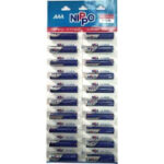 Nippo AA Big Cell & AAA Small Battery Pack of 2