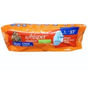 Whisper Choice Regular Sanitary Pads | Comfortable Leak Protection