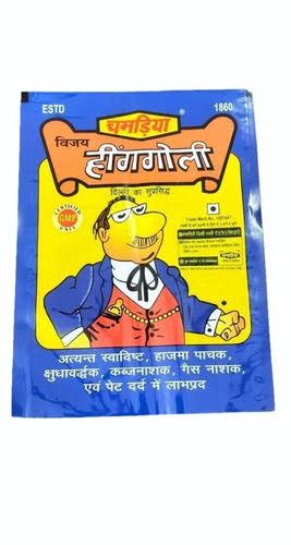 Chamria Hinggoli 75g (25 Pouches) | Tangy Hing Digestive Candy | Mouth Freshener