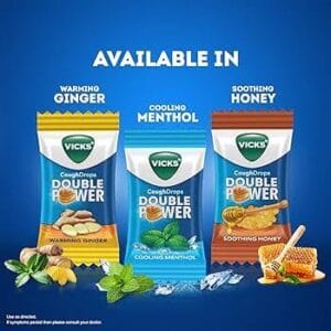 Vicks Cough Drops 10 Pieces (₹2 Each) | Assorted Flavours | Throat Lozenges