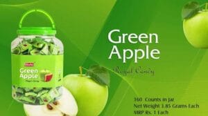 Marko Green Apple Flavour Toffee 25 Pieces Pack | Delicious Apple Candy