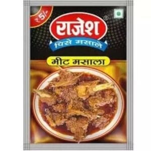 Rajesh Meat Masala ₹5 Pack | 6 Sachets | Flavorful Meat Spice Blend