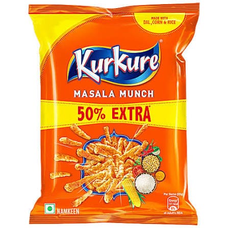 Kurkure Masala Munch ₹10 Pack | 31g Each | 3 Pieces | Crispy & Crunchy Snack