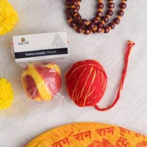 Jyoti Kaccha Kalawa 2 Pieces | Premium Sacred Mauli Thread for Puja & Religious Rituals