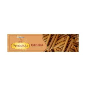 Pratishtha Sandal Agarbatti 10g | Premium Sandalwood Incense Sticks for Puja & Home Fragrance