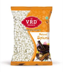 VRD Sabudana 100g | Premium Tapioca Sago Pearls | Fresh & Hygienically Packed