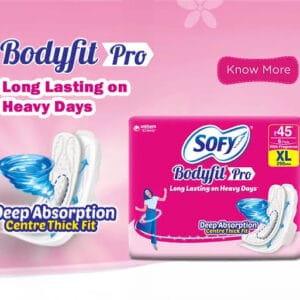 Sofy Bodyfit Sanitary Pads 6 Pieces | Soft & Comfortable