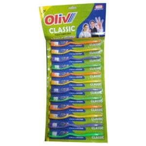 Oliv Classic Toothbrush | Medium Bristles Toothbrush for Daily Oral Care (1 Piece)