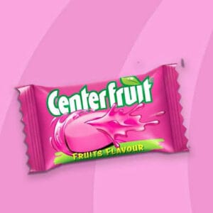 Center Fruit Pink Chewing Gum Pack of 25 Pieces | Liquid Filled Bubble Gum