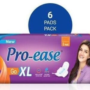 Proease Sanitary Pads 6 Pieces | Soft & Comfortable Sanitary Napkins for Women